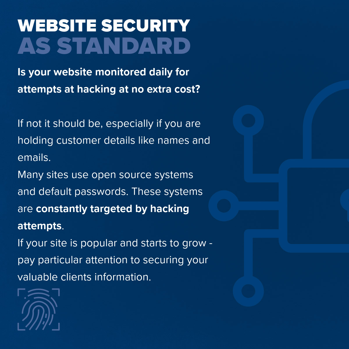 Website Security as Standard